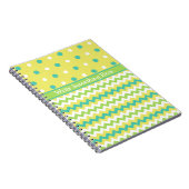 Chic Spiral Notebook: Polka Dots and Chevrons Notizblock (Rechte Seite)