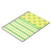 Chic Spiral Notebook: Polka Dots and Chevrons Notizblock (Linke Seite)
