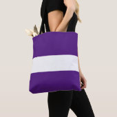 Chic Sporty Fun Wide Royal Lila White Stripes Tasche (Von Nahem)