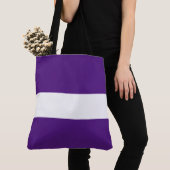 Chic Sporty Fun Wide Royal Lila White Stripes Tasche (Von Nahem)