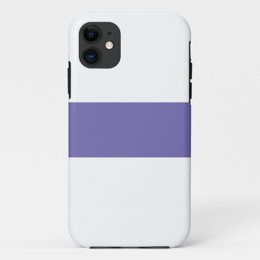 Chic Sporty Modern Periwinkle Lila Streifen Case-Mate iPhone Hülle (Rückseite)