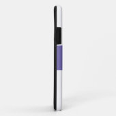 Chic Sporty Modern Periwinkle Lila Streifen Case-Mate iPhone Hülle (Hinten/Rechts)