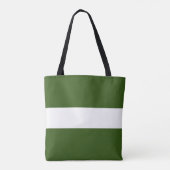 Chic Sporty Wide Kelly Green White Summer Strips Tasche (Rückseite)