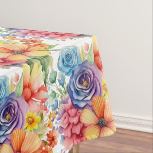 Chic Spring Colors Blume floral Tischdecke
