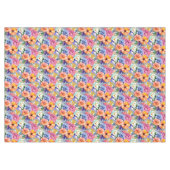 Chic Spring Colors Blume floral Tischdecke (Vorderseite (Horizontal))