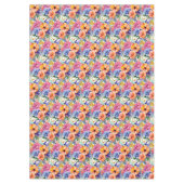 Chic Spring Colors Blume floral Tischdecke (Vorderseite)