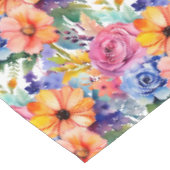 Chic Spring Colors Blume floral Tischdecke (Schrägansicht)