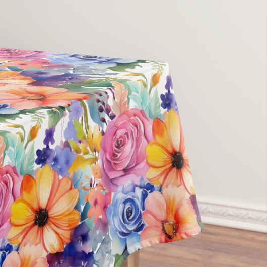 Chic Spring Colors Blume floral Tischdecke (Beispiel)