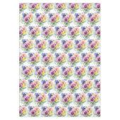 Chic Spring Colors Pansy Stiefmütterchen Tischdecke (Vorderseite)