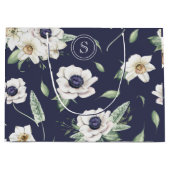 Chic Spring Watercolor Bouquet Große Geschenktüte (Vorderseite)