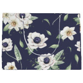 Chic Spring Watercolor Bouquet Große Geschenktüte (Rückseite)