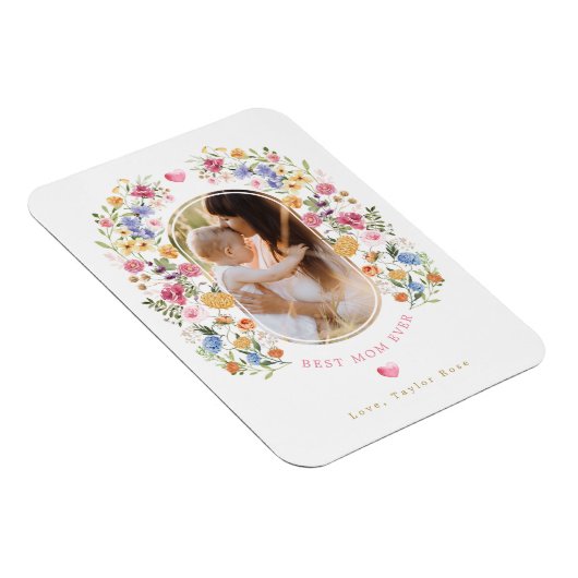 Chic Spring Wildblume Garden Mother's Day Geschenk Magnet (Rechte Seite)
