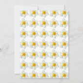 Chic Spring Yellow Daffodil Botanischer Geburtstag Einladung (Rückseite)