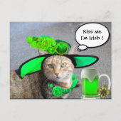 CHIC ST.PATRICK'S DACAT, GRÜNE ROSE, IRISH BIER POSTKARTE (Vorderseite)