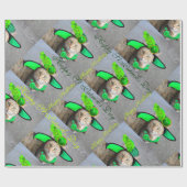 CHIC ST.PATRICK'S DACAT with HAT,GRÜNE ROSE, Geschenkpapier (Flach)