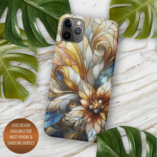 Chic Stached Glass Floral Mosaik Art Muster Case-Mate iPhone Hülle