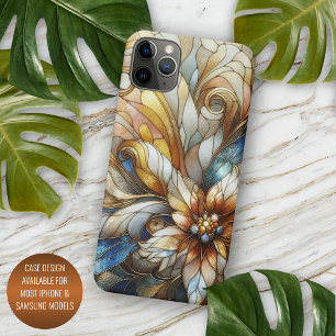 Chic Stached Glass Floral Mosaik Art Muster iPhone 11Pro Max Hülle