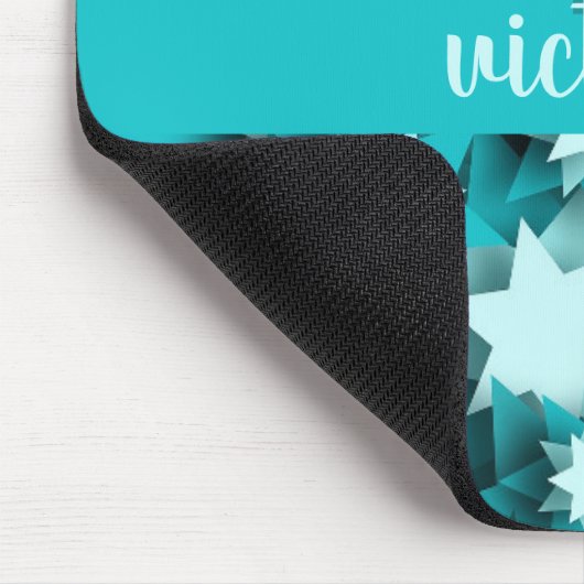 Chic Stars Mit Monogramm Mousepad (Ecke)