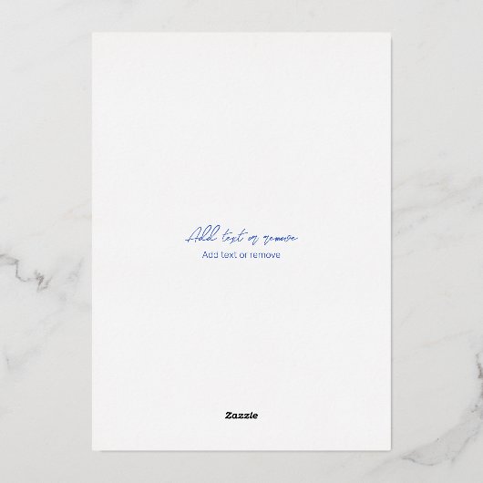 Chic Stars Moon & Prosecco Celestial Brautparty Folieneinladung (Rückseite)