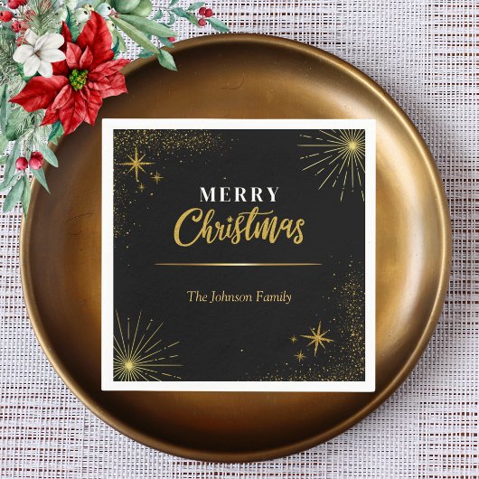 Chic Stars Weihnachtsfeier Serviette