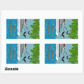 CHIC STICKER_BON VOYAGE! RECHTECKIGER AUFKLEBER (Blatt)