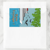 CHIC STICKER_BON VOYAGE! RECHTECKIGER AUFKLEBER (Tasche)