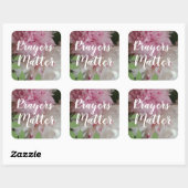 CHIC STICKER_"PRAYERS MATERIE" QUADRATISCHER AUFKLEBER (Blatt)