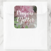 CHIC STICKER_"PRAYERS MATERIE" QUADRATISCHER AUFKLEBER (Tasche)