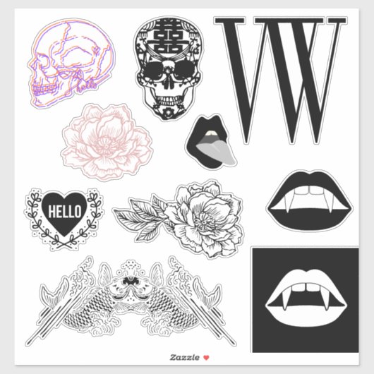 CHIC STICKERS AUFKLEBER (Blatt)