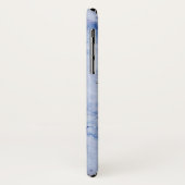 Chic Stilblauer goldener Marmor personalisiert Case-Mate iPhone Hülle (Hinten/Links)