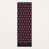 Chic Stilvoll Personalisiertes, heiß rosa Schwarze Yogamatte (Vorderseite)