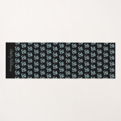 Chic Stilvoll Personalisiertes Schwarz-weißes Must Yogamatte (Vorderseite (Horizontal))