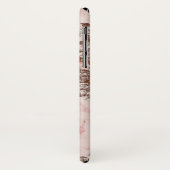 Chic Stilvoll rosa goldgelber Marmor personalisier Case-Mate iPhone Hülle (Hinten/Links)