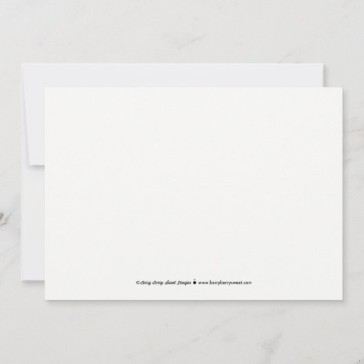 Chic Strikes Save the Date Card (Rückseite)