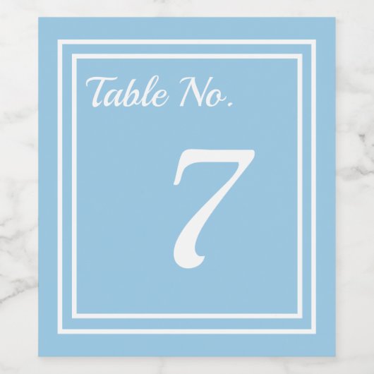 Chic Striped Wine Label Tischnummer Weinetikett (Einzelnes Label)