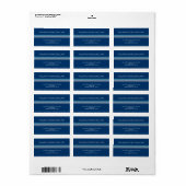 Chic Stripes-Adressetikett Adressaufkleber (Vorne)