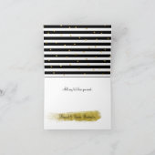 Chic Stripes and Dots Vielen Dank Note Card Dankeskarte (Innenseite)