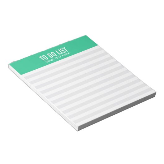 Chic Stripes (blau) Notizblock (angewinkelt)