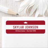 Chic Stripes EDITABLE Abschluss Address Labrador (Insitu)