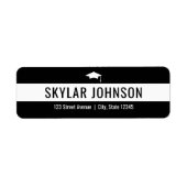 Chic Stripes EDITABLE COLOR Abschluss-Adresse (Vorne)