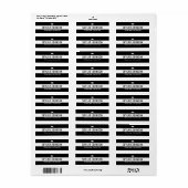 Chic Stripes EDITABLE COLOR Abschluss-Adresse (Vorne)