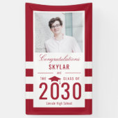 Chic Stripes EDITABLE FARBBBanner für Abschluss Banner (Vertikal)