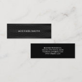 Chic Stripes Imitat Leather Mini Visitenkarte (Vorne/Hinten)