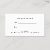 Chic Stripes IMITATE Rodelbahn Erinnerung Terminkarte (Rückseite)