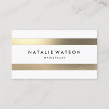 Chic Stripes raues IMITAT Gold weißes modernes