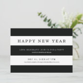 Chic Stripes von Origami Prints - Neueinladungen Einladung (Stehend Vorderseite)