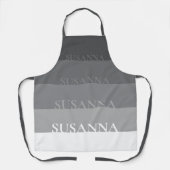 Chic Striping Personalisierte Schürze (Vorderseite)