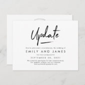 Chic Strokes EDITABLE COLOR Ändern Sie das Datum Postkarte (Vorne/Hinten)