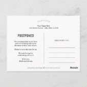 Chic Strokes EDITABLE COLOR Ändern Sie das Datum Postkarte (Rückseite)