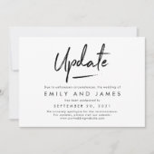 Chic Strokes Editable Color Wedding Card Dankeskarte (Vorderseite)